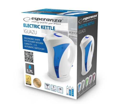 Esperanza Czajnik elektryczny Esperanza Iguazu EKK018B (2200W 1.8l; kolor niebieski)