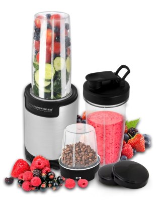 Esperanza Blender sportowy do mielenia Esperanza NUTRI BOMB EKM030 (900W; kolor czarno-srebrny)