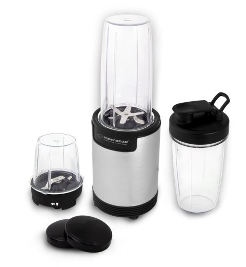 Esperanza Blender sportowy do mielenia Esperanza NUTRI BOMB EKM030 (900W; kolor czarno-srebrny)