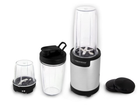 Esperanza Blender sportowy do mielenia Esperanza NUTRI BOMB EKM030 (900W; kolor czarno-srebrny)