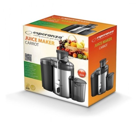 Esperanza Sokowirówka Esperanza Carrot EKJ002 (500W; kolor inox)