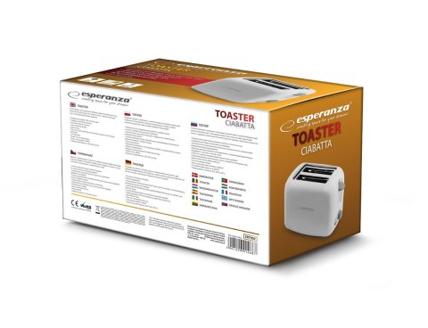Esperanza Toster Esperanza Ciabatta EKT002 (600W; kolor biały)