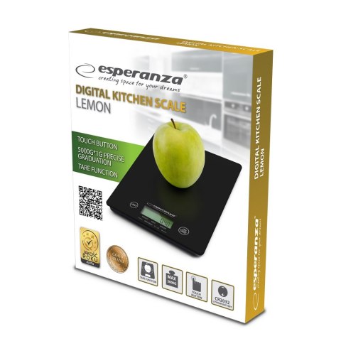 Esperanza Waga kuchenna Esperanza Lemon EKS002K (kolor czarny)