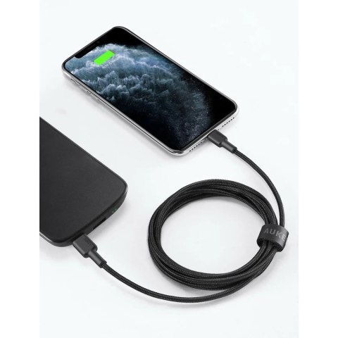 AUKEY AUKEY CB-CL03 NYLONOWY KABEL USB C-LIGHTNING 2M PD