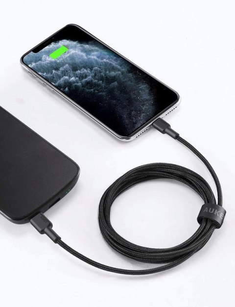 AUKEY AUKEY CB-CL03 NYLONOWY KABEL USB C-LIGHTNING 2M PD