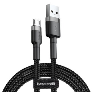 Baseus Kabel Baseus cafule CAMKLF-BG1 (USB M - Micro USB M; 1m; kolor szaro-czarny)