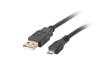 Lanberg Kabel Lanberg CA-USBM-10CC-0010-BK (USB 2.0 M - Micro USB M; 1m; kolor czarny)
