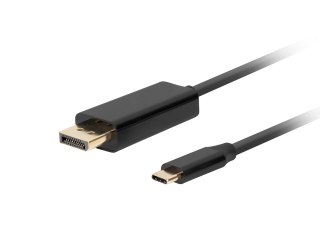 Lanberg LANBERG KABEL USB-C(M)->DISPLAYPORT(M) 1M 4K 60HZ CZARNY CA-CMDP-10CU-0010-BK
