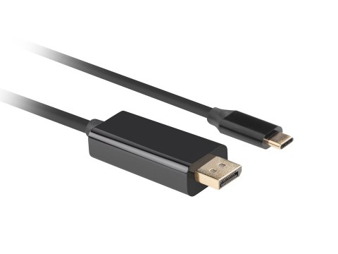 Lanberg LANBERG KABEL USB-C(M)->DISPLAYPORT(M) 3M 4K 60HZ CZARNY CA-CMDP-10CU-0030-BK