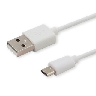 SAVIO Kabel SAVIO CL-123 (Micro USB - USB 2.0 ; 1m; kolor biały)