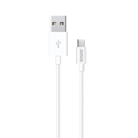 SAVIO Kabel SAVIO CL-124 (Micro USB - USB 2.0 typu A ; 2m; kolor biały)