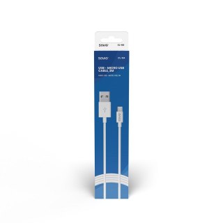 SAVIO Kabel SAVIO CL-124 (Micro USB - USB 2.0 typu A ; 2m; kolor biały)