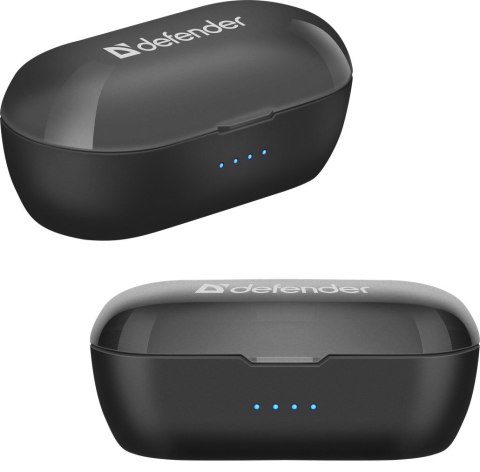 Defender DEFENDER SŁUCHAWKI BEZPRZEWODOWE Z MIKROFONEM "TWS" TWINS 638 CZARNE 63638