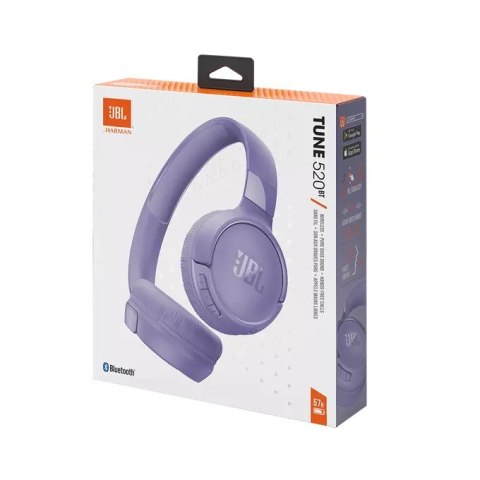 JBL Słuchawki JBL TUNE 520 BT (purple, bezprzewodowe, nauszne)
