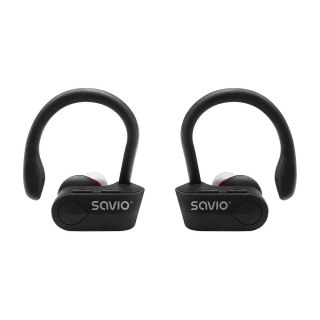 SAVIO Słuchawki bezprzewodowe SAVIO TWS-03 (bluetooth; bezprzewodowe, Bluetooth; z wbudowanym mikrofonem; kolor czarny