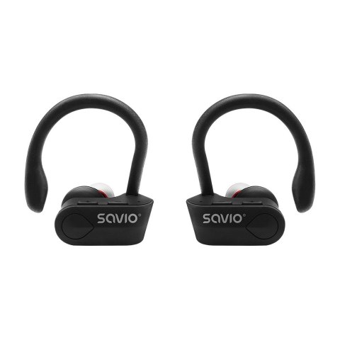 SAVIO Słuchawki bezprzewodowe SAVIO TWS-03 (bluetooth; bezprzewodowe, Bluetooth; z wbudowanym mikrofonem; kolor czarny