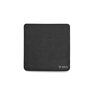 SAVIO SAVIO GAMING MOUSE PAD 250X250X2MM, STITCHED EDGES BLACK EDITION PRECISION CONTROL S