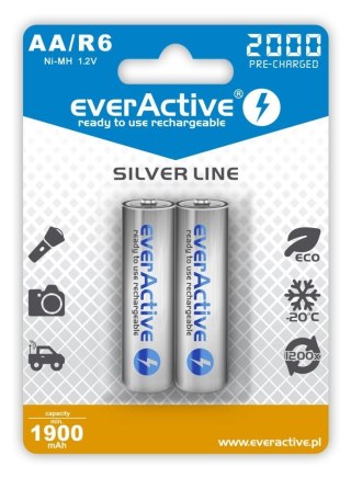 EverActive EVERACTIVE AKUMULATORKI AA 2000 MAH - 2 SZTUKI EVHRL6-2000