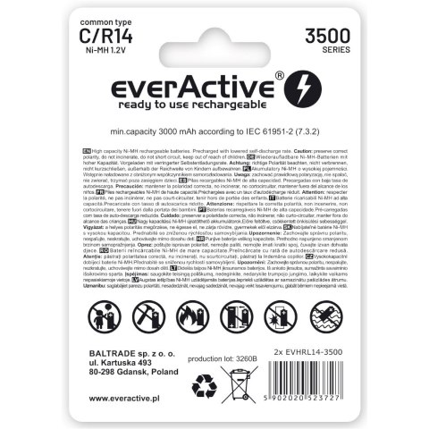 EverActive Zestaw akumulatorków everActive EVHRL14-3500 (3500mAh ; Ni-MH)