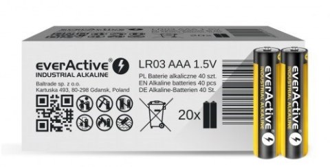 EverActive Zestaw baterii alkaliczne everActive EVLR03S2IK (40)