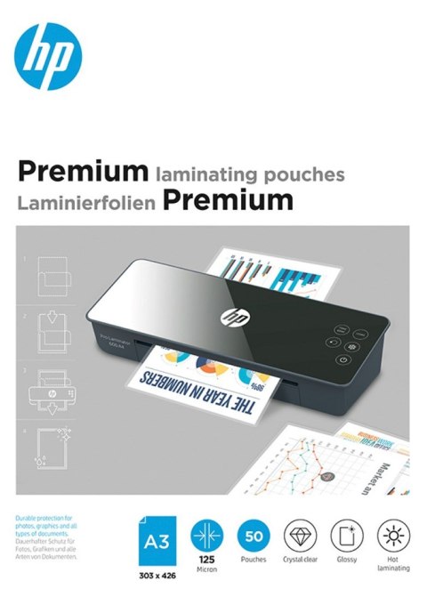 Hewlett-Packard HP Folia laminacyjna PREMIUM A3 125 mic, 50 szt.