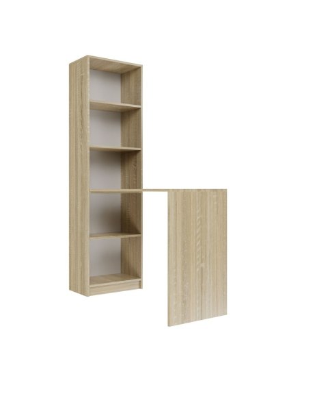 TOP E SHOP BIURKO Z REGAŁEM R50 LEWE/PRAWE SONOMA