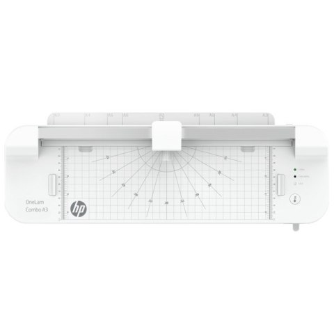 Hewlett-Packard HP Laminator ONELAM COMBO A3, na zimno/gorąco, zintegrowany trymer, zaokrąglacz rogów, prędkość 40cm/min + 15 folii: 3xA4, 4xA5,