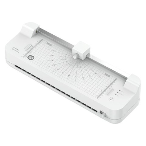 Hewlett-Packard HP Laminator ONELAM COMBO A3, na zimno/gorąco, zintegrowany trymer, zaokrąglacz rogów, prędkość 40cm/min + 15 folii: 3xA4, 4xA5,