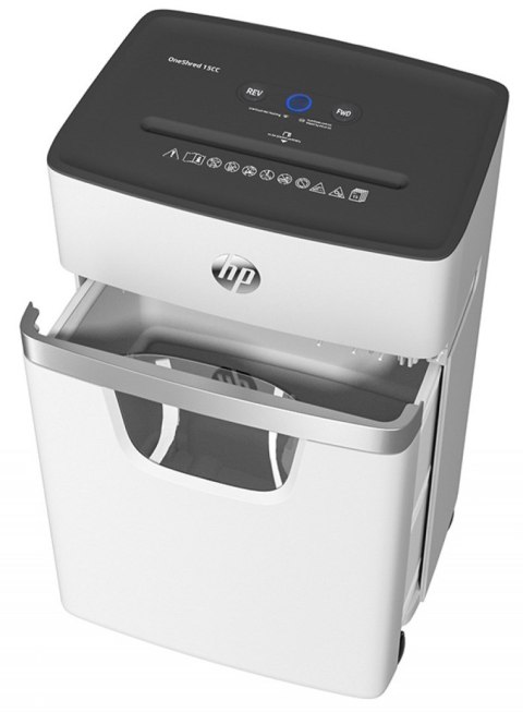 Hewlett-Packard HP Niszczarka ONESHRED 15CC, 20L jasnoszara