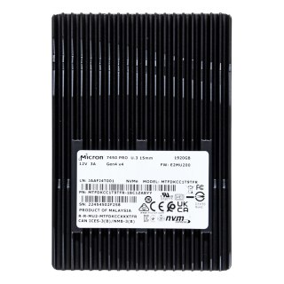 Micron Dysk SSD Micron 7450 PRO 1.92TB U.3 (15mm) NVMe Gen4 MTFDKCC1T9TFR-1BC1ZABYYR (DWPD 1)