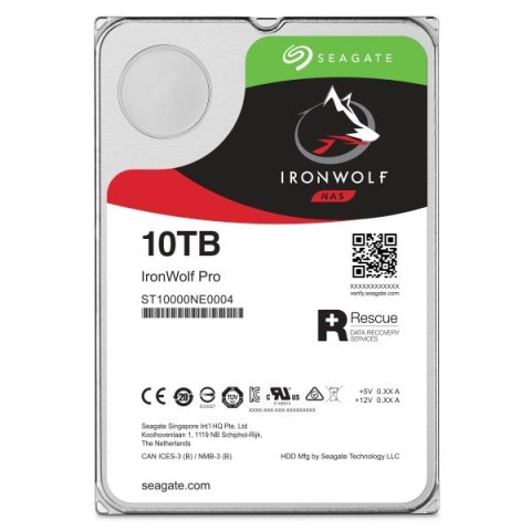 Seagate Dysk HDD Seagate IronWolf Pro (10 TB; 256MB; 3.5"; SATA)
