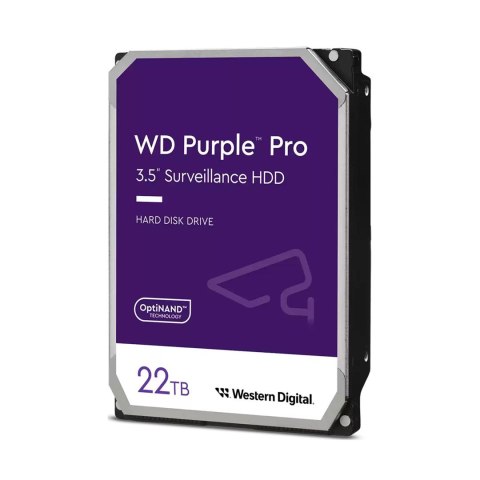 WD Dysk HDD WD Purple Pro WD221PURP (22 TB ; 3.5"; 512 MB; 7200 obr/min)