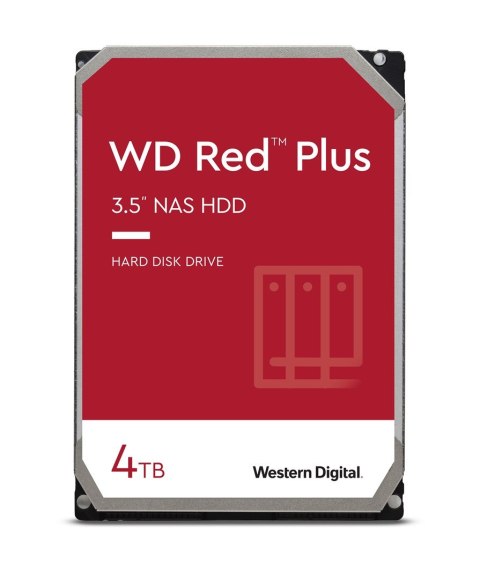 WD Dysk HDD WD Red Plus WD40EFPX (4 TB ; 3.5"; 256 MB; 5400 obr/min)