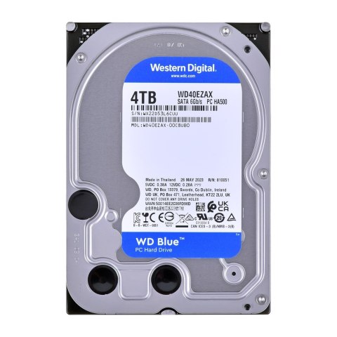 WD Dysk HDD WD Blue WD40EZAX (4 TB ; 3.5"; 256 MB; 5400 obr/min)