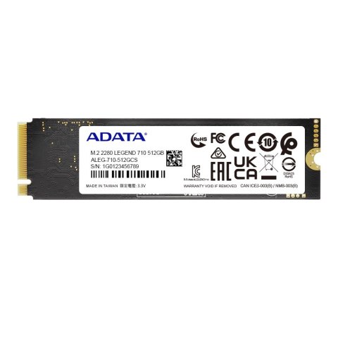 ADATA Dysk SSD ADATA LEGEND 710 512GB M.2 2280 PCIe Gen3x4