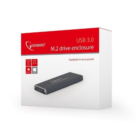 GEMBIRD Kieszeń GEMBIRD EE2280-U3C-01 (M.2; Micro USB 3.0 B; Aluminium; kolor czarny)