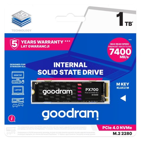 GoodRam SSD GOODRAM PX700 M.2 PCIe 4x4 1TB RETAIL