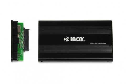 IBOX Obudowa IBOX HD-01 ZEW. 2,5" USB 2.0 IEU2F01 (2.5"; USB 2.0; Aluminium; kolor czarny)