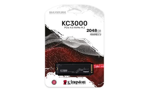 Kingston Dysk SSD Kingston KC3000 (2TB; M.2 2280; PCIe 4.0 x4 NVMe; SKC3000D/2048G)