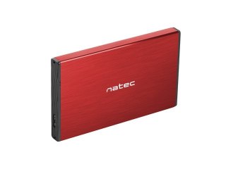 NATEC Obudowa NATEC Rhino Go NKZ-1279 (2.5"; USB 3.0; Aluminium; kolor czerwony)