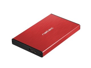 NATEC Obudowa NATEC Rhino Go NKZ-1279 (2.5"; USB 3.0; Aluminium; kolor czerwony)