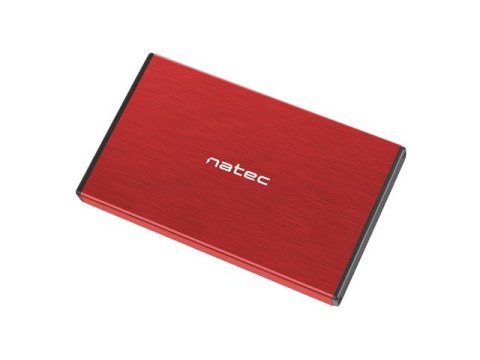 NATEC Obudowa NATEC Rhino Go NKZ-1279 (2.5"; USB 3.0; Aluminium; kolor czerwony)