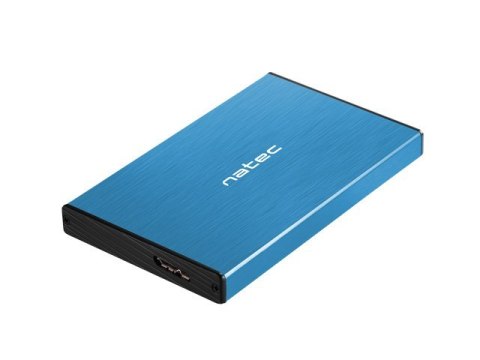 NATEC Obudowa na dysk NATEC Rhino Go NKZ-1280 (2.5"; USB 3.0; Aluminium; kolor niebieski)