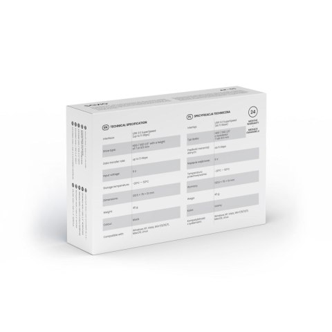 SAVIO SAVIO ZEWNĘTRZNA OBUDOWA NA DYSK HDD/SDD 2,5", USB 3.0, AK-65