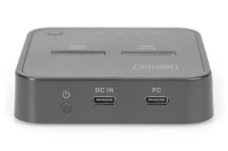 DIGITUS DIGITUS STACJA DOKUJĄCA DO SSD M.2 NVME Z FUNKCJĄ KLONOWANIA OFFLINE, USB-C, CZARNA DA-71545