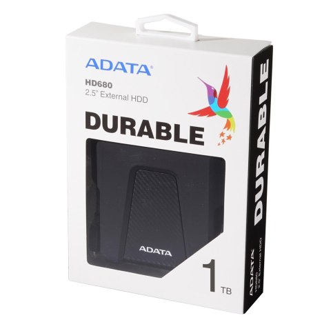 ADATA Dysk zewnętrzny HDD ADATA HD680 (1TB; 2.5"; USB 3.2; czarny)