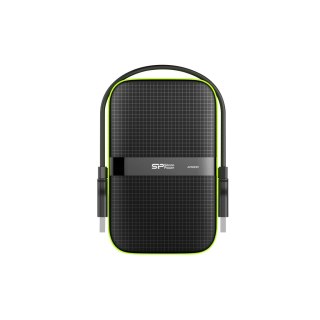 Silicon Power Dysk zewnętrzny HDD Silicon Power Armor A60 (5TB; 2.5"; USB 3.2; 5400 obr/min; Green-Black; SP050TBPHDA60S3K)
