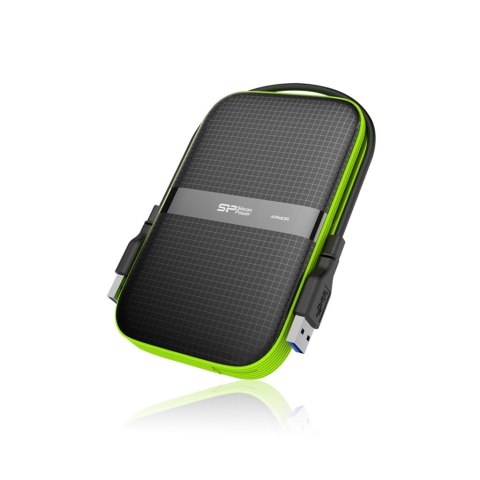 Silicon Power Dysk zewnętrzny HDD Silicon Power Armor A60 (5TB; 2.5"; USB 3.2; 5400 obr/min; Green-Black; SP050TBPHDA60S3K)