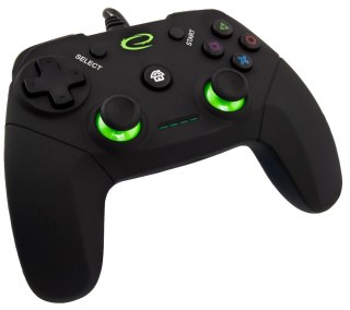 Esperanza Gamepad Esperanza Vanquisher EGG110K (PC, PS3; kolor czarny, kolor zielony)