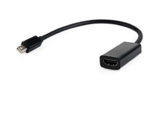 GEMBIRD Adapter GEMBIRD A-MDPM-HDMIF-02 (Mini DisplayPort M - HDMI F; 0,15m; kolor czarny)